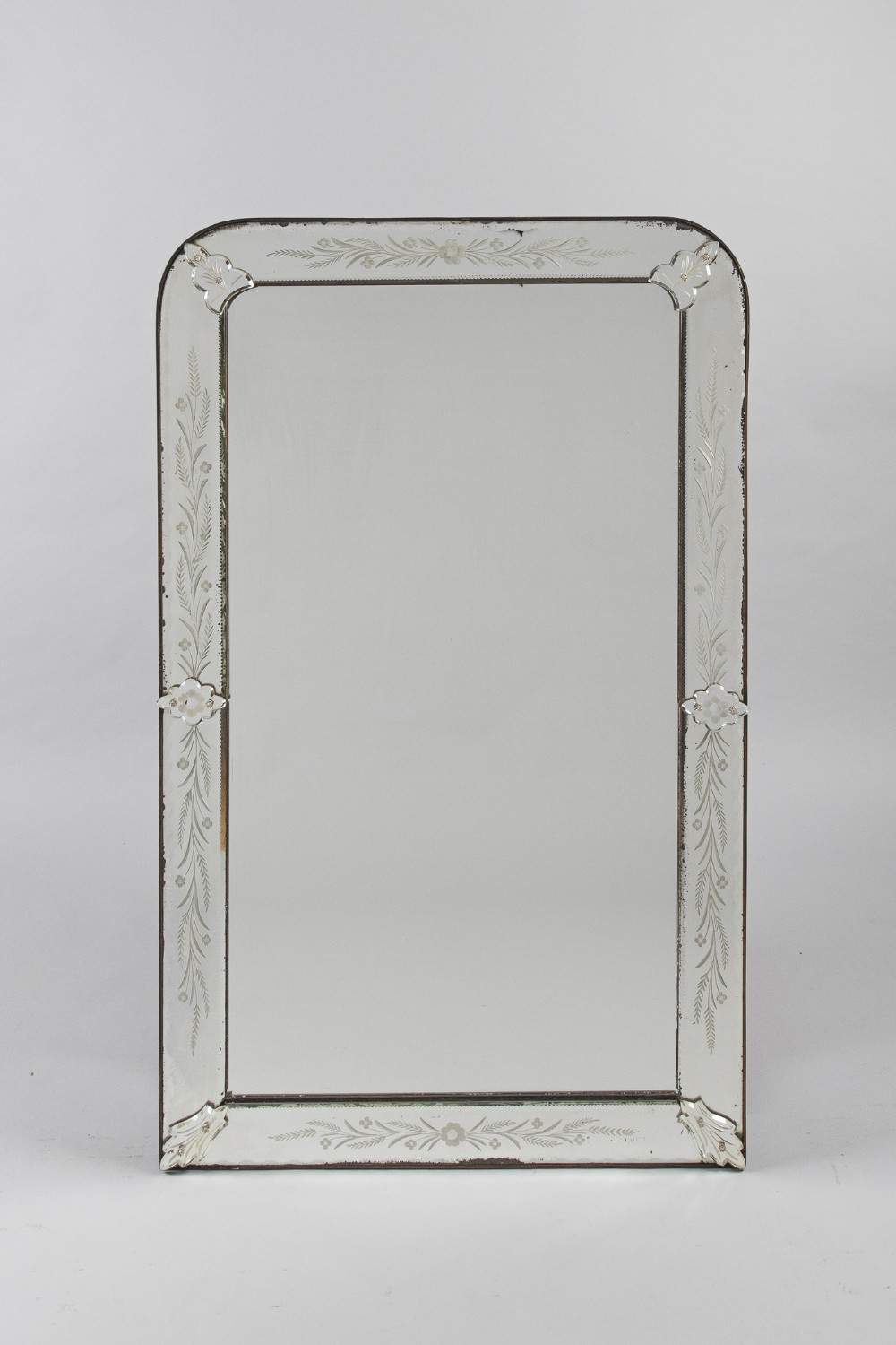 Large Italian Venetian Overmantle Mirror
