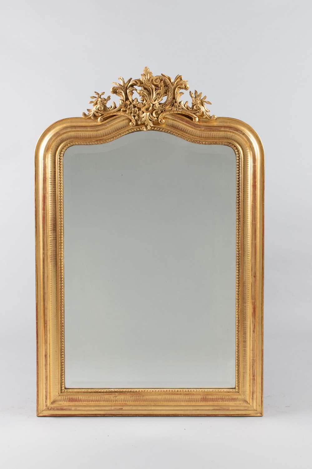 Large 19th Century French Gilt Overmantle Mirror