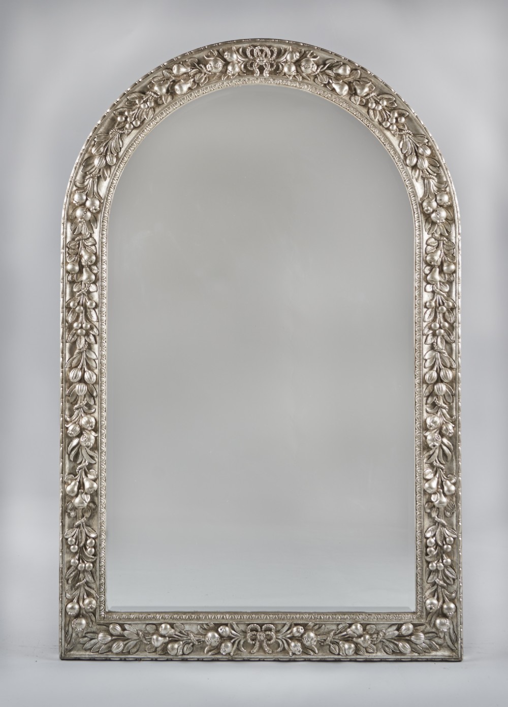 A Stunning Large 19th Century English Victorian Silvered Overmantle Mirror