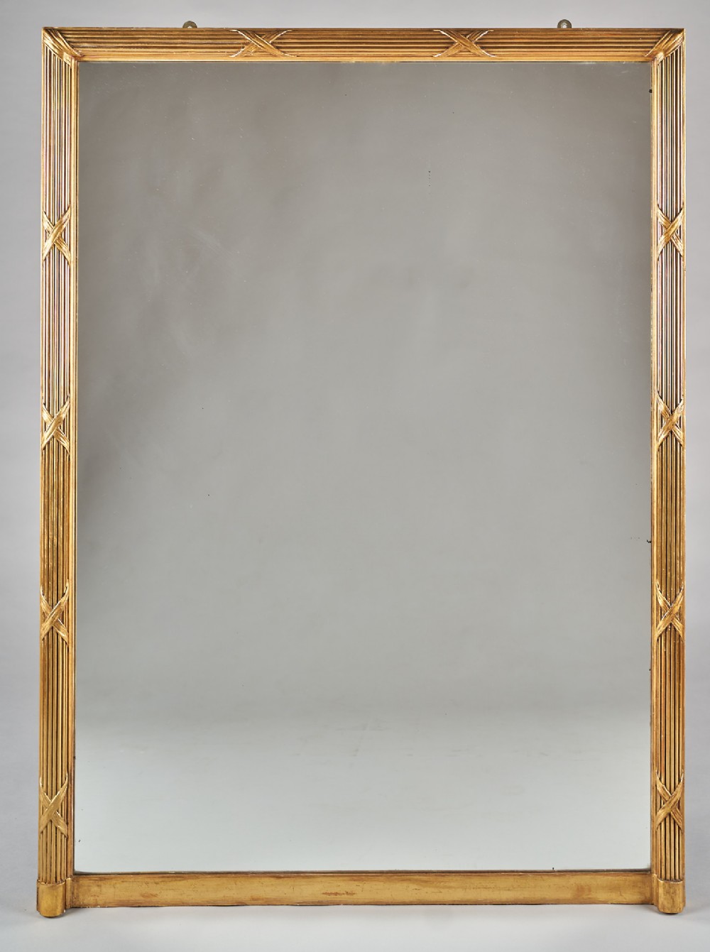Large Late 19th Century French Gilt Overmantle Mirror