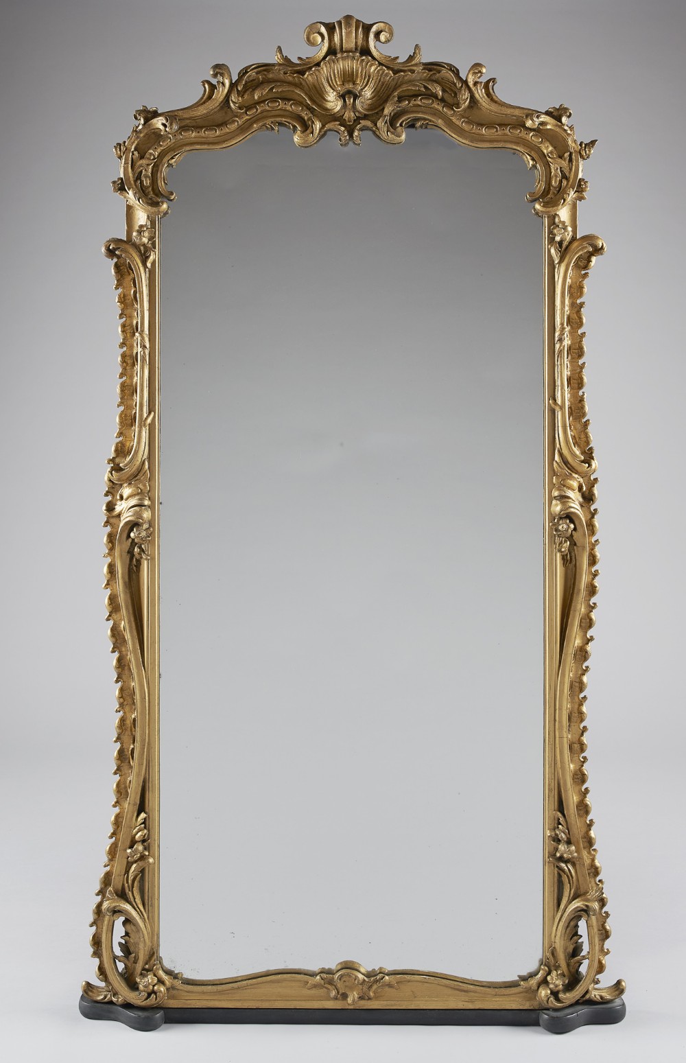 Large 19th Century English Victorian Gilt Pier Overmantle Mirror