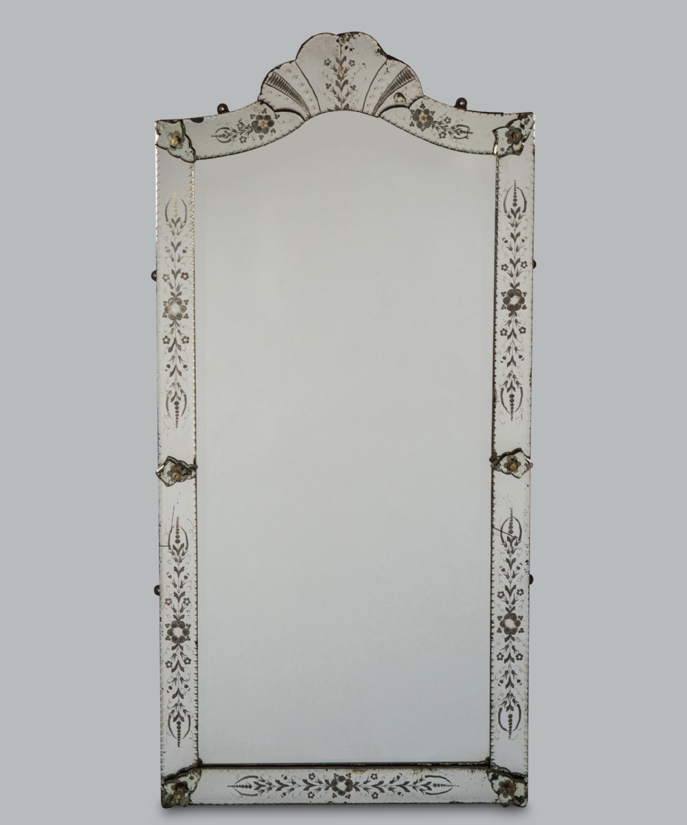 A Stunning 19th Century Italian Venetian Pier Overmantle Mirror