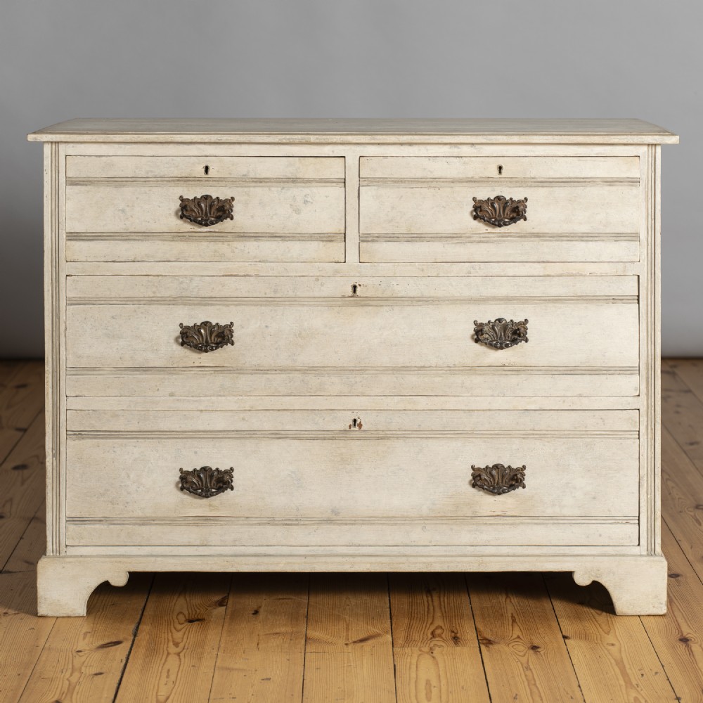 Large French Painted Chest Of Drawers 