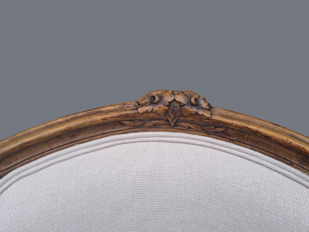 Pair Of Large French Louis XV Style Carved Walnut Armchairs View VII