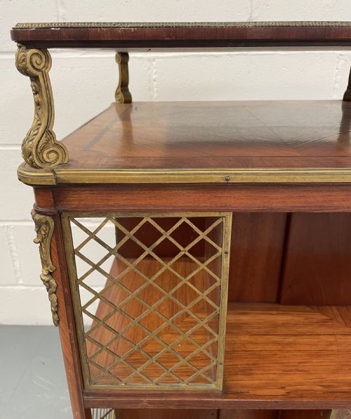 A KINGWOOD AND ORMOLU MOUNTED REVOLVING BOOKCASE - ADDITIONAL PHOTO 2