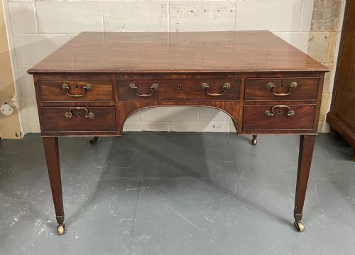 A GEORGIAN MAHOGANY PARTNERS WRITING TABLE - ADDITIONAL PHOTO 1