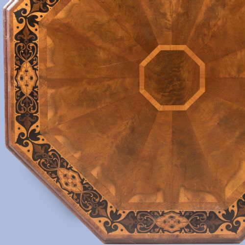 A MIDNINETEENTH CENTURY OCTAGONAL CENTRE TABLE ATTRIBUTED TO JAMES WINTER - ADDITIONAL PHOTO 3