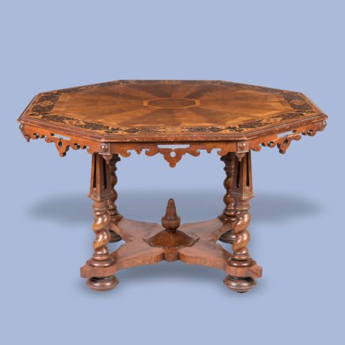 A MIDNINETEENTH CENTURY OCTAGONAL CENTRE TABLE ATTRIBUTED TO JAMES WINTER - ADDITIONAL PHOTO 4