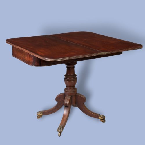 A PAIR OF GEORGE IV PERIOD MAHOGANY TEA TABLES - ADDITIONAL PHOTO 2