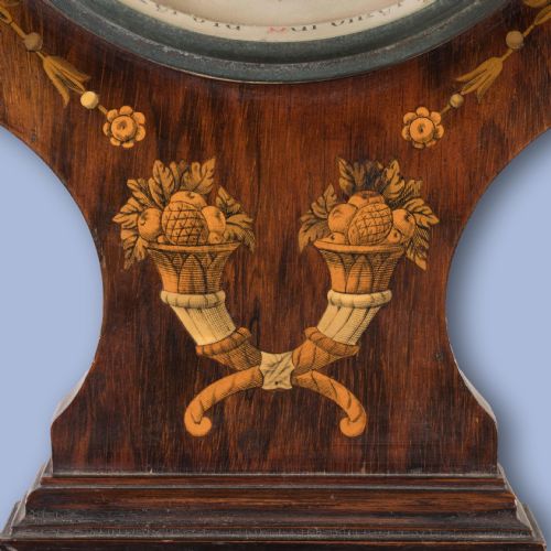 A NEOCLASSICAL MARQUETRY BAROMETER - ADDITIONAL PHOTO 2