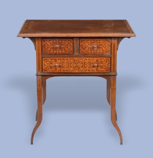 A FINE MARQUETRY SIDE TABLE BY COLLINSON LOCK - ADDITIONAL PHOTO 1