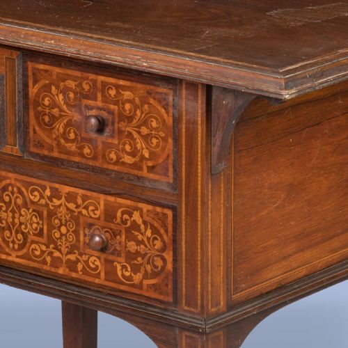 A FINE MARQUETRY SIDE TABLE BY COLLINSON LOCK - ADDITIONAL PHOTO 2