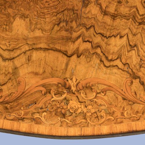 A MARQUETRY AND BURR WALNUT SIDE TABLE IN THE LOUIS XV STYLE BY GILLOWS - ADDITIONAL PHOTO 7