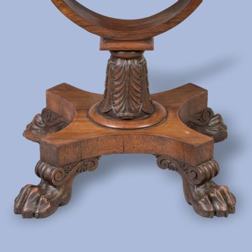 A WILLIAM IV ROSEWOOD DROPLEAF GAMES TABLE - ADDITIONAL PHOTO 1