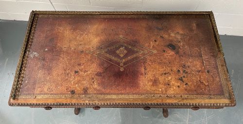 A LATE GEORGIAN ROSEWOOD WRITING TABLE - ADDITIONAL PHOTO 4