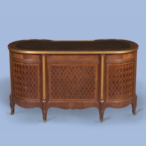 A FINE ORMOLUMOUNTED AND MARQUETRY DESK - ADDITIONAL PHOTO 2