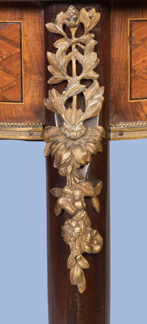 AN ORMOLUMOUNTED PARQUETRY CARD TABLE ATTRIBUTED TO FRANOIS LINKE - ADDITIONAL PHOTO 2