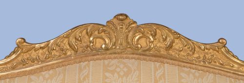 A GOOD GILTWOOD CANAP IN THE LOUIS XVTH MANNER - ADDITIONAL PHOTO 4