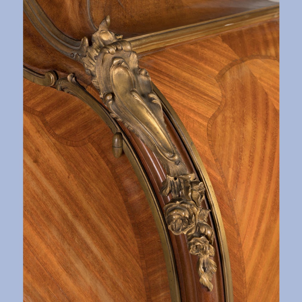 A LATE 19TH CENTURY ORMOLU-MOUNTED BOMBÉ CABINET View VI