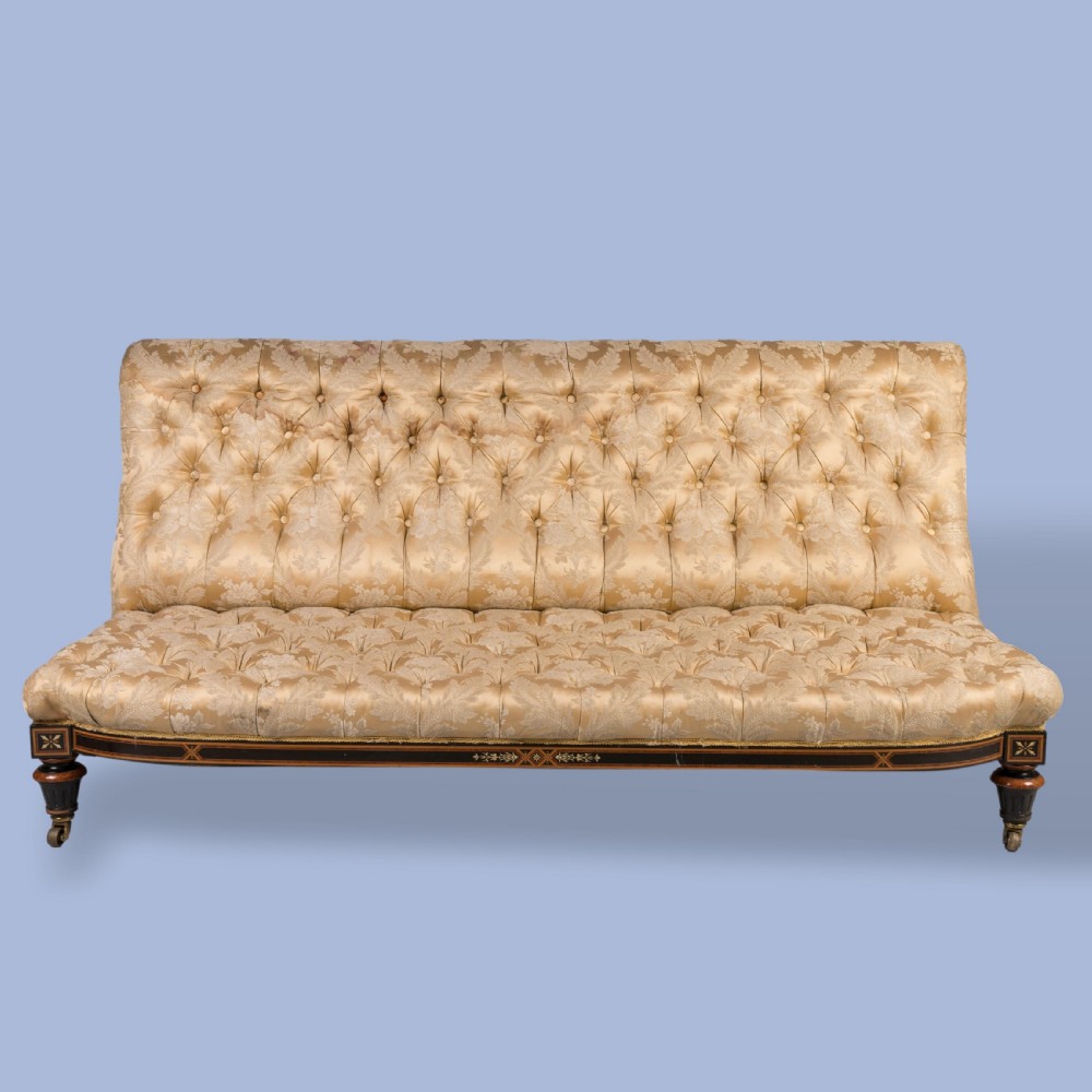 A LOW UPHOLSTERED SOFA IN THE EARLY AESTHETIC MANNER OF JACKSON & GRAHAM View IV