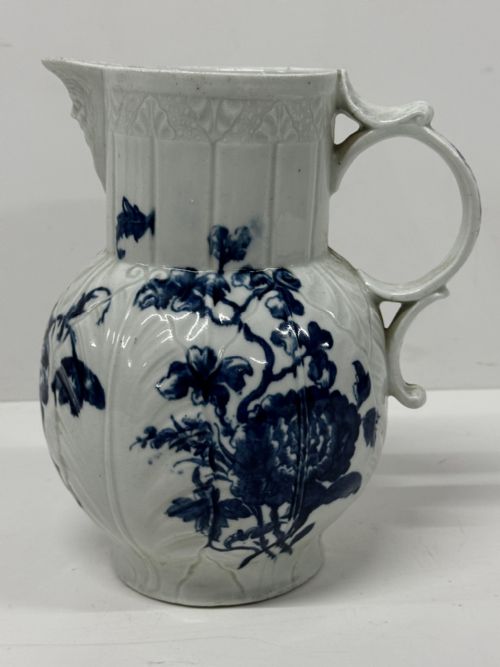 Worcester Antique Porcelain Cabbage Leaf Jug 1765