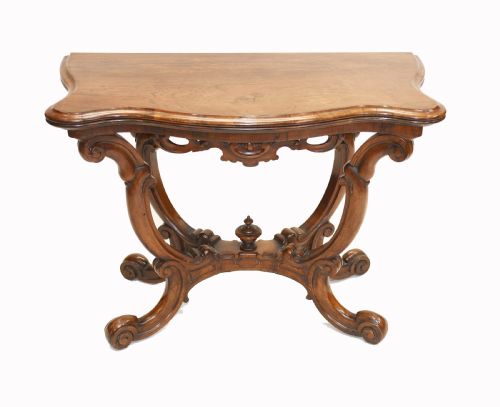 Victorian Card Table Antique Games Tables Rosewood 1880
