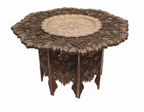 Goanese Side Table - Antique Carved Portugese Goan Furniture