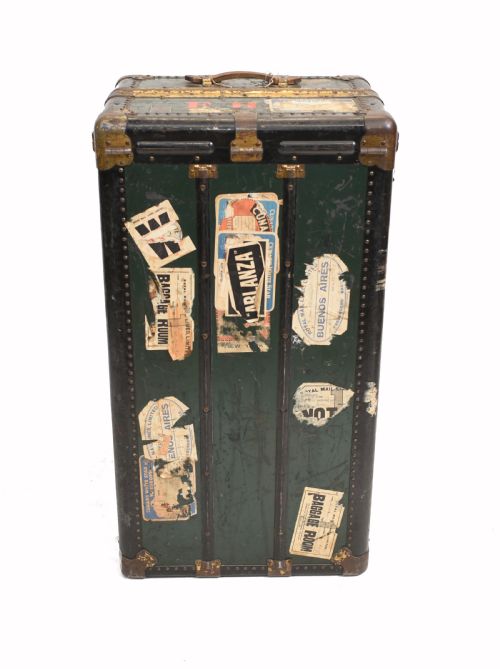 Vintage Steamer Trunk Luggage Case Harrison and Co New York