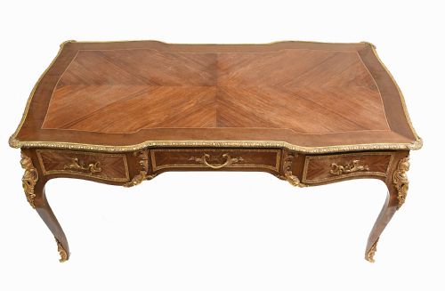 fig 1. French Bureau Plat Antique Desk