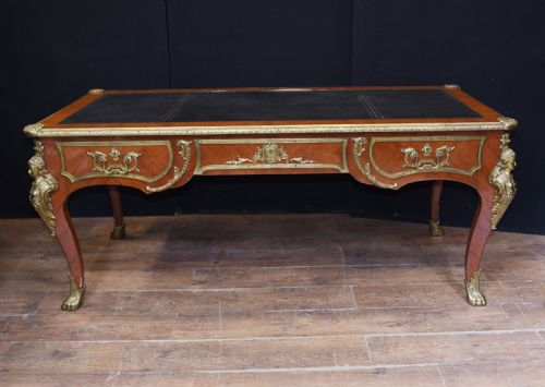 Antique Bureau Plat Desk - French Empire 1930