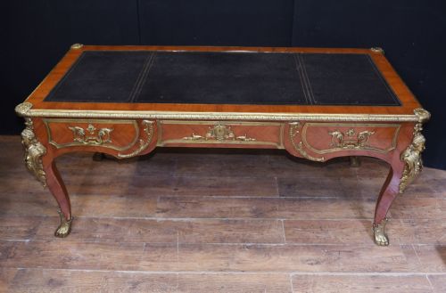 fig 1. Antique Bureau Plat Desk - French Empire 1930