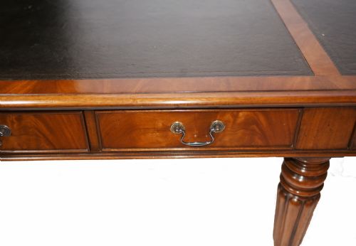 fig 1. Double Antique Partners Desk - Gillows Mahogany 1860