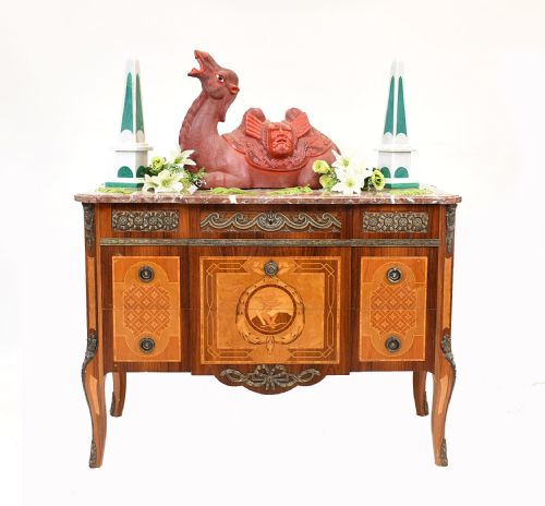 fig 1. Scandanavian Commode Marquetry Chest of Drawers 1920