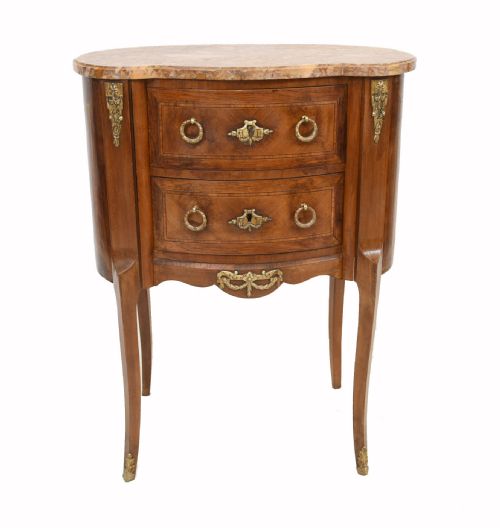 Antique French Commmode Empire Bedside Chest 1920