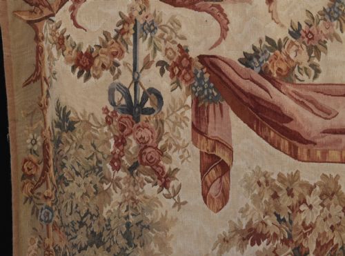 fig 2. Antique French Tapestry Classical Courtly Love Romance 1860