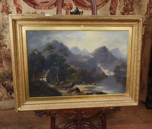 American Landscape Oil Painting by Earnest T Fredericks Yosemite