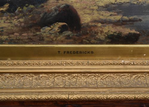fig 1. American Landscape Oil Painting by Earnest T Fredericks Yosemite
