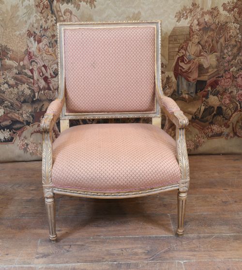 fig 1. Painted French Arm Chair Empire Painted Interiors
