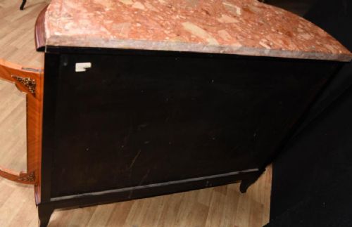 fig 3. Antique French Cabinet - Kingwood Sideboard Sevres Porcelain Plaques