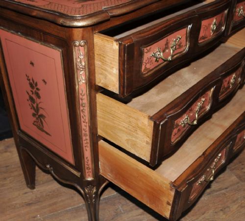fig 1. Antique Chest Drawers Commode Chinese Lacquer