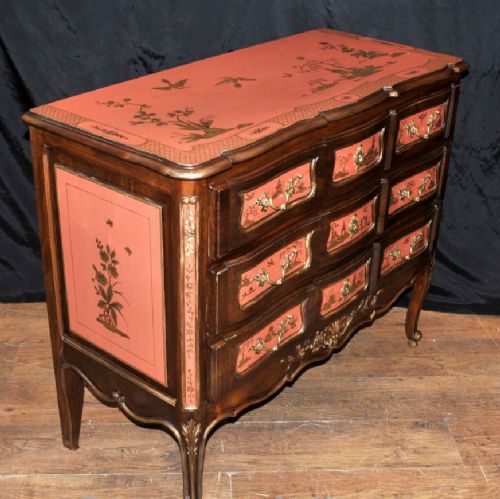 fig 2. Antique Chest Drawers Commode Chinese Lacquer