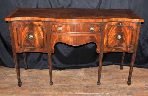 Sheraton Sideboard - Antique Server Buffet Flame Mahogany