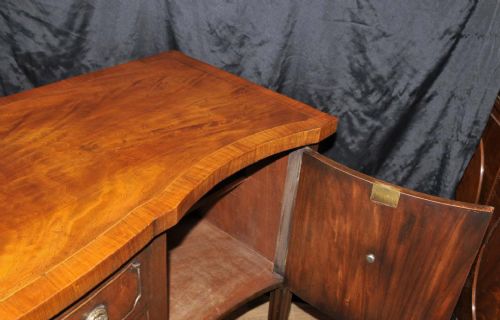 fig 1. Sheraton Sideboard - Antique Server Buffet Flame Mahogany