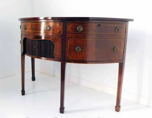 fig 1. Edwardian Mahogany Sideboard - Antique Server Buffet