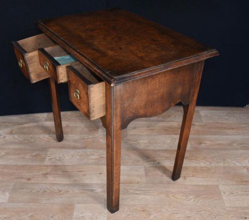 fig 1. Queen Anne Low Boy Elm Wood Table 1820