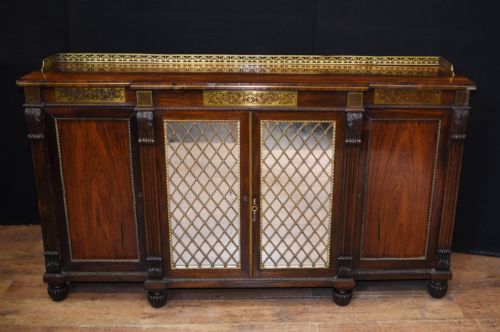 Regency Chiffonier Sideboard in Rosewood Antique Circa