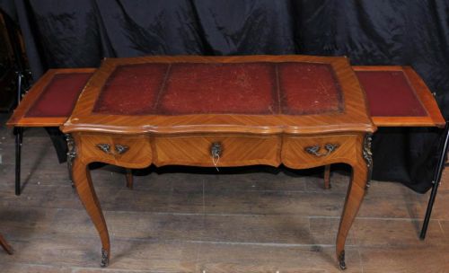 fig 1. Antique French Desk - Bureau Plat