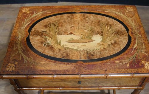 fig 1. Antique Regency Table = Ladies Work Box Brighton Pavillion