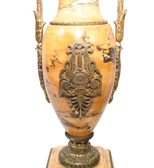 fig 1. French Marble Urns Amphora Form Empire Cassolette 1880