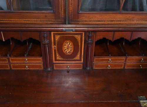 GEORGE III BUREAU BOOKCASE ANTIQUE 1790 - ADDITIONAL PHOTO 6